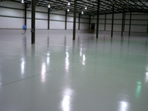 Before cleaning and Epoxy floor coating